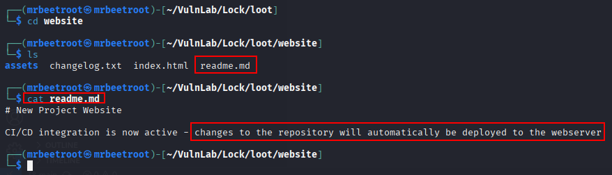 website deployment note