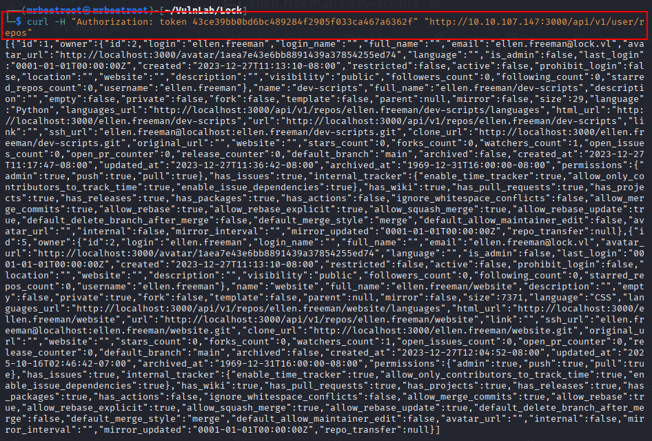 api repository json