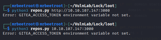 script requires token