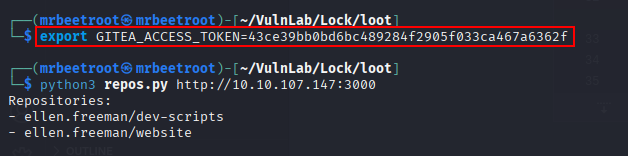 script working with token