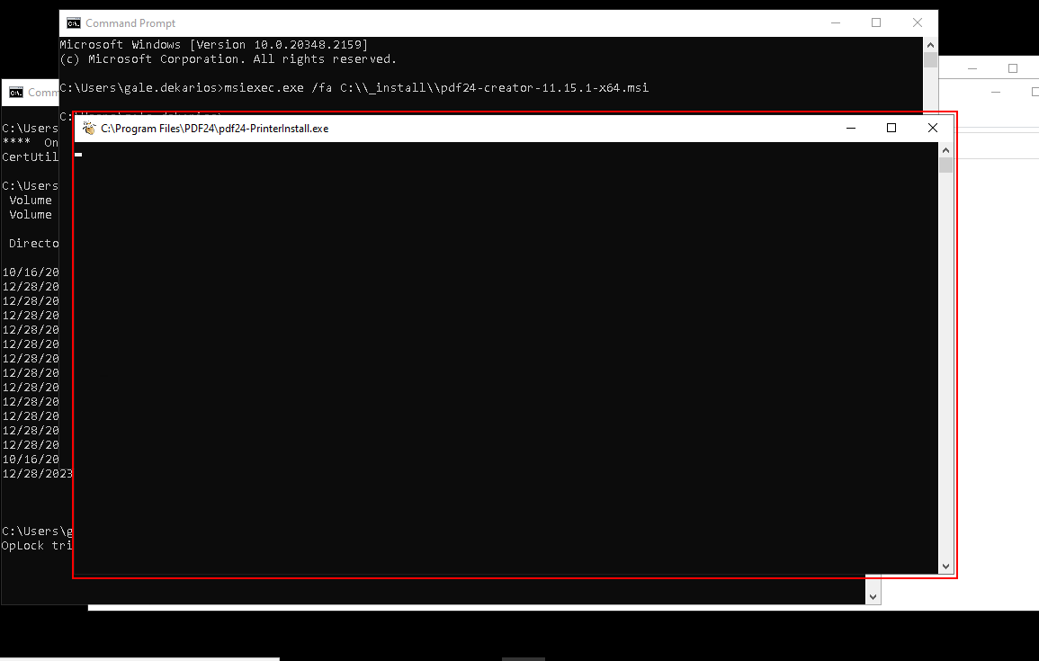 pdf24 cmd oplock